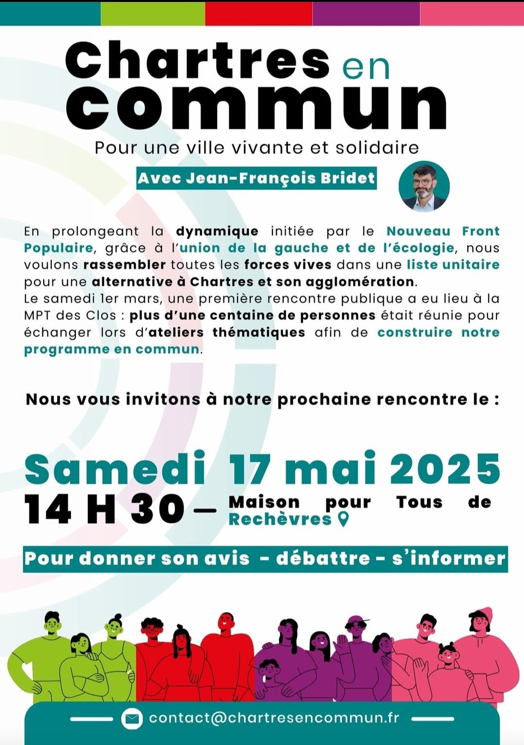 LA grande réunion de Chartres en commun